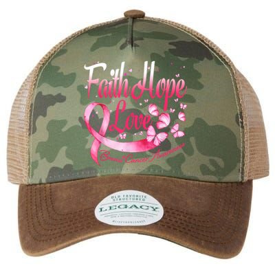 Faith Hope Love Breast Cancer Awareness Butterfly Legacy Tie Dye Trucker Hat