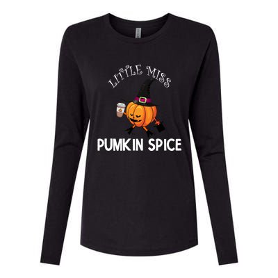 Funny Halloween Little Miss Pumpkin Spice Thanksgiving Meaningful Gift Womens Cotton Relaxed Long Sleeve T-Shirt