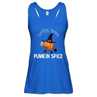 Funny Halloween Little Miss Pumpkin Spice Thanksgiving Meaningful Gift Ladies Essential Flowy Tank