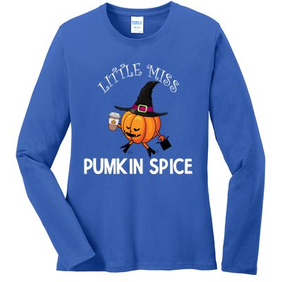 Funny Halloween Little Miss Pumpkin Spice Thanksgiving Meaningful Gift Ladies Long Sleeve Shirt