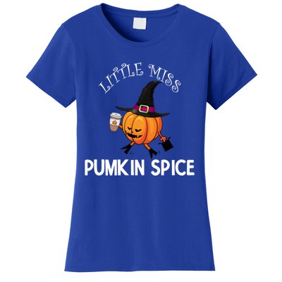 Funny Halloween Little Miss Pumpkin Spice Thanksgiving Meaningful Gift Women's T-Shirt