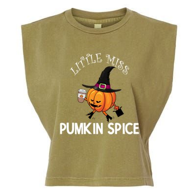 Funny Halloween Little Miss Pumpkin Spice Thanksgiving Meaningful Gift Garment-Dyed Women's Muscle Tee