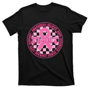 Faith Hope Love Ribbon Breast Cancer Awareness Month T-Shirt