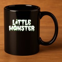 Funny Halloween Little Monster 11oz C Handle Ceramic Mug