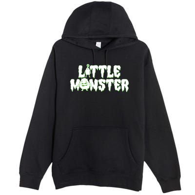 Funny Halloween Little Monster Premium Pullover Hoodie