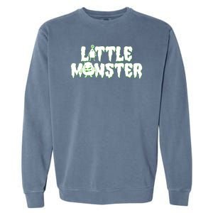 Funny Halloween Little Monster Garment-Dyed Sweatshirt