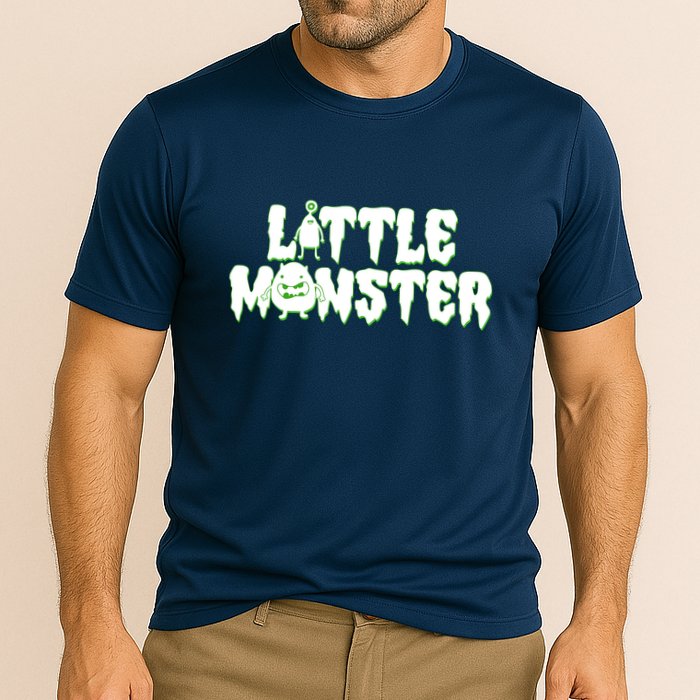 Funny Halloween Little Monster Cooling Performance Crew T-Shirt