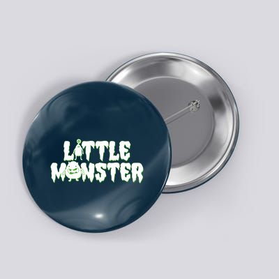 Funny Halloween Little Monster Button