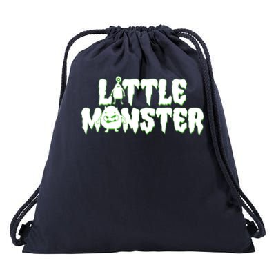 Funny Halloween Little Monster Drawstring Bag