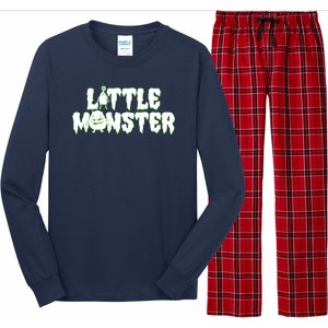 Funny Halloween Little Monster Long Sleeve Pajama Set