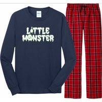 Funny Halloween Little Monster Long Sleeve Pajama Set