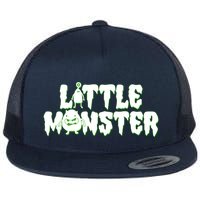 Funny Halloween Little Monster Flat Bill Trucker Hat