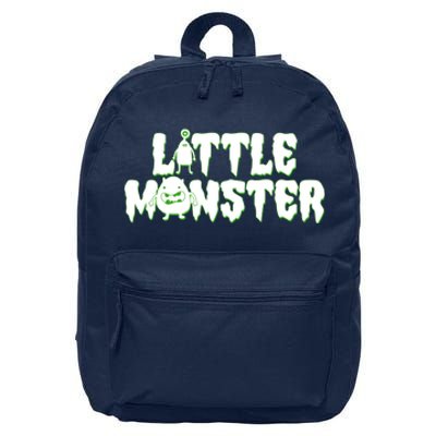 Funny Halloween Little Monster 16 in Basic Backpack