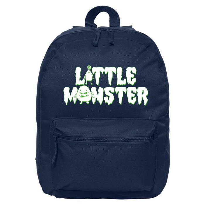 Funny Halloween Little Monster 16 in Basic Backpack
