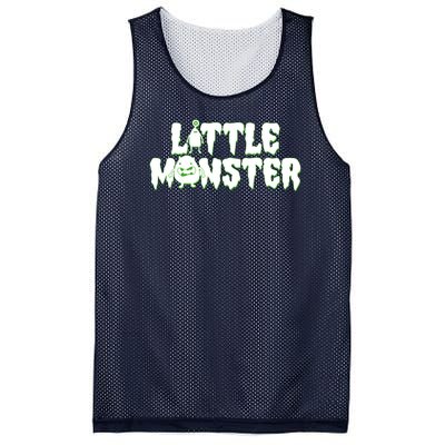 Funny Halloween Little Monster Mesh Reversible Basketball Jersey Tank