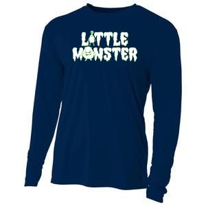 Funny Halloween Little Monster Cooling Performance Long Sleeve Crew