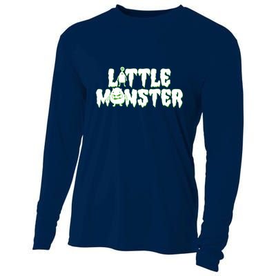Funny Halloween Little Monster Cooling Performance Long Sleeve Crew