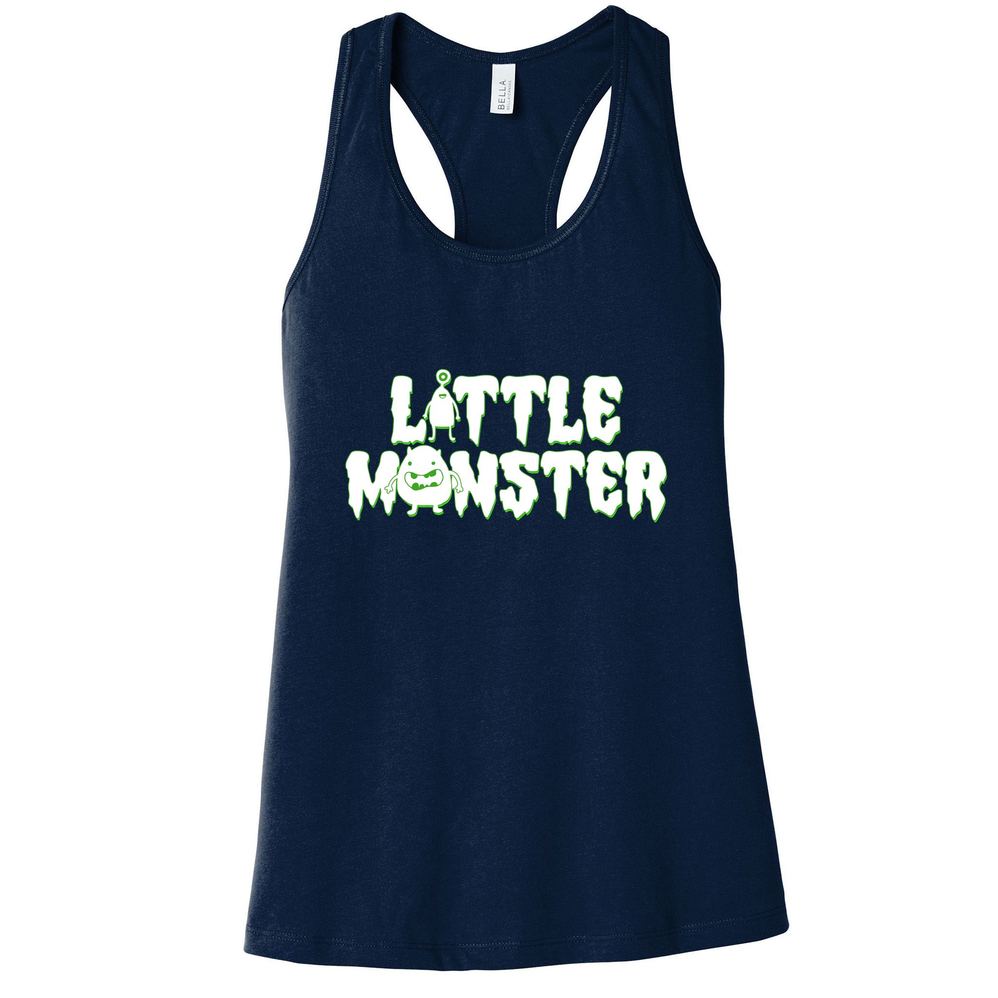 Funny Halloween Little Monster Womens Tank Top