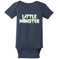 Funny Halloween Little Monster Baby Bodysuit