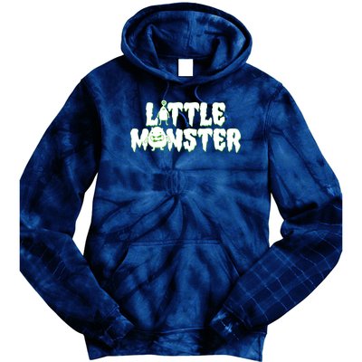 Funny Halloween Little Monster Tie Dye Hoodie