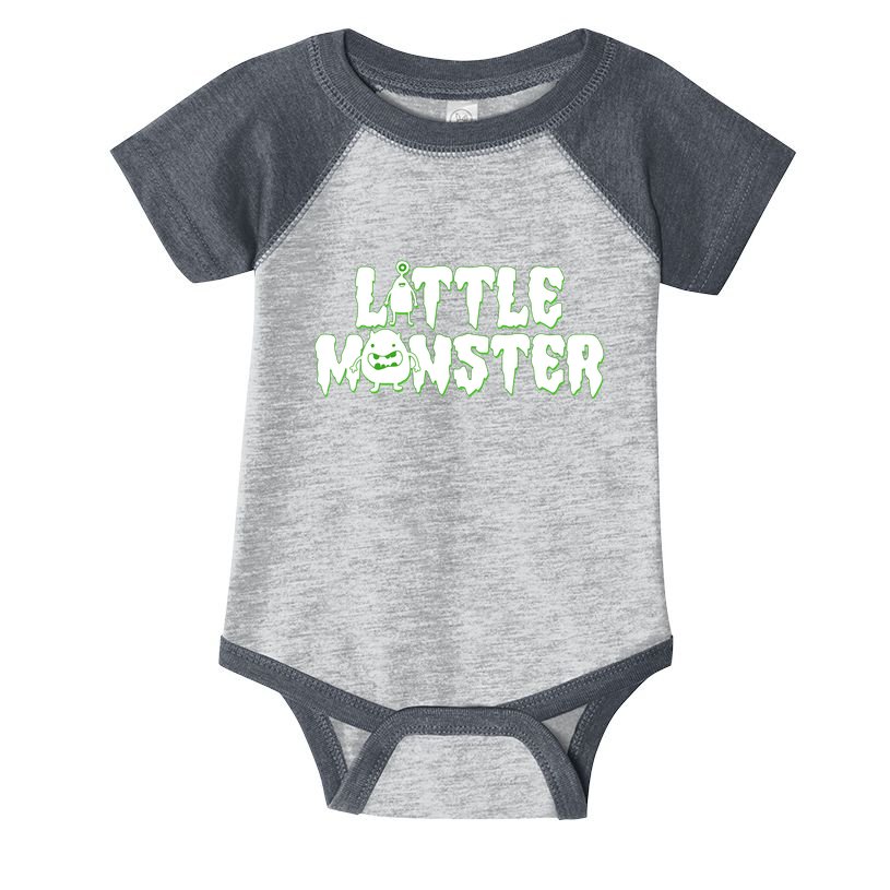 Funny Halloween Little Monster Infant Baby Jersey Bodysuit