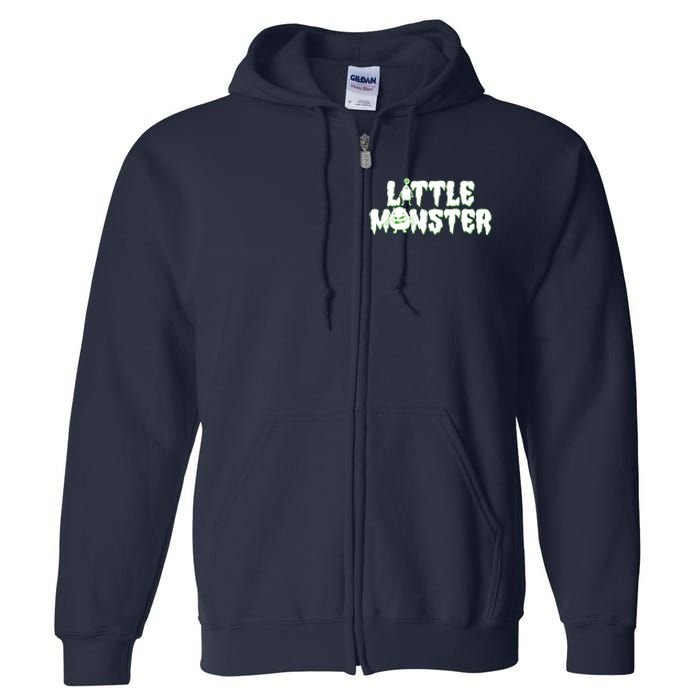 Funny Halloween Little Monster Full Zip Hoodie