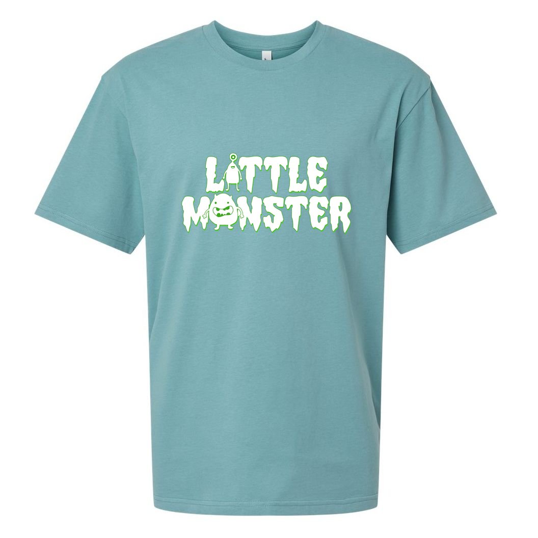 Funny Halloween Little Monster Sueded Cloud Jersey T-Shirt