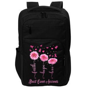 Faith Hope Love Daisy Pink Impact Tech Backpack