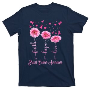 Faith Hope Love Daisy Pink T-Shirt