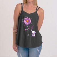 Faith Hope Love Sunflower Elephant Overdose Awareness Women's Strappy Tank