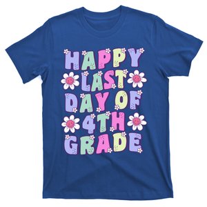 Funny Happy Last Day Of 4Th Grade Cute Groovy Fourth Grade Gift T-Shirt