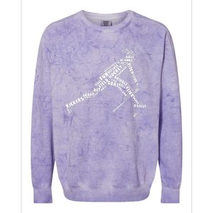 Field Hockey Love Field Hockey Player Colorblast Crewneck Sweatshirt