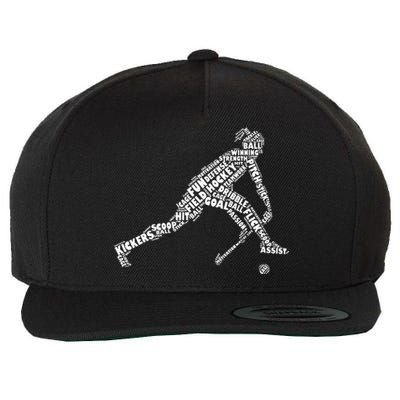 Field Hockey Love Field Hockey Player Wool Snapback Cap