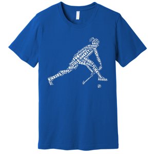 Field Hockey Love Field Hockey Player Premium T-Shirt