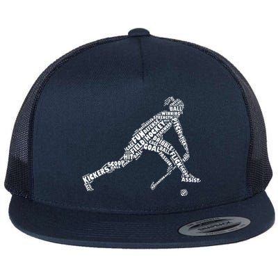 Field Hockey Love Field Hockey Player Flat Bill Trucker Hat