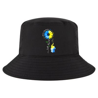 Faith Hope Love Awareness DownS Syndrome The Blue Elephant Cool Comfort Performance Bucket Hat