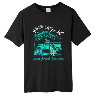 Faith Hope Love Sexual Assault Awareness Gift Tall Fusion ChromaSoft Performance T-Shirt