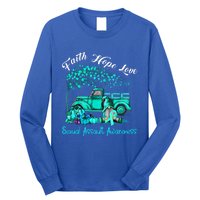 Faith Hope Love Sexual Assault Awareness Gift Long Sleeve Shirt