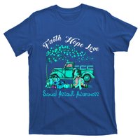 Faith Hope Love Sexual Assault Awareness Gift T-Shirt