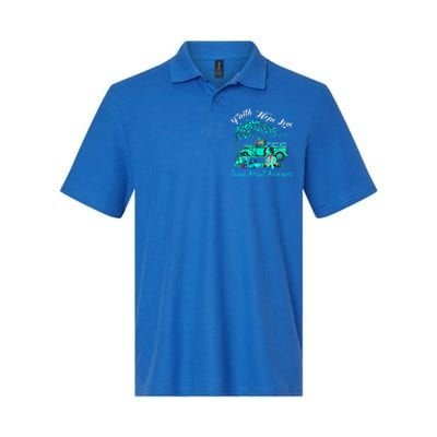 Faith Hope Love Sexual Assault Awareness Gift Softstyle Adult Sport Polo