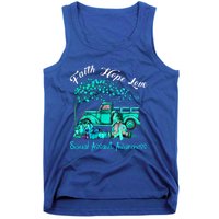 Faith Hope Love Sexual Assault Awareness Gift Tank Top