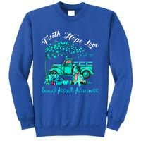 Faith Hope Love Sexual Assault Awareness Gift Sweatshirt