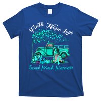 Faith Hope Love Sexual Assault Awareness Gift T-Shirt