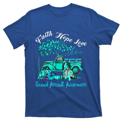 Faith Hope Love Sexual Assault Awareness Gift T-Shirt