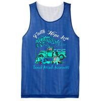 Faith Hope Love Sexual Assault Awareness Gift Mesh Reversible Basketball Jersey Tank