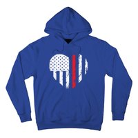 Firefighter Heart Love Distressed Usa Flag Wife Friend Gift Hoodie