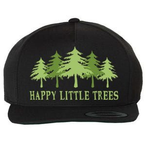 Funny Happy Little Trees Gifts Bob Style Camping Wool Snapback Cap