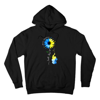 Faith Hope Love Awareness Downs Syndrome The Blue Elephant Hoodie