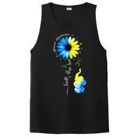 Faith Hope Love Awareness Downs Syndrome The Blue Elephant PosiCharge Competitor Tank