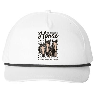 Funny Horse Lover Horse Racing Meaningful Gift Snapback Five-Panel Rope Hat